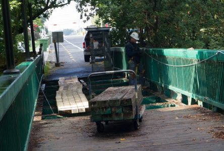 La passerelle Prévost fermée