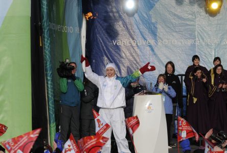 Nancy Drolet partage sa flamme olympique