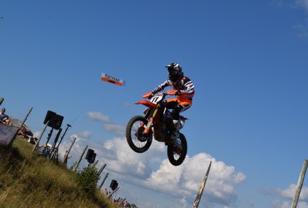 Kaven Benoit monte sur son premier podium en motocross MX1