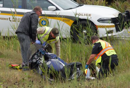 Une femme blessée dans un accident de moto