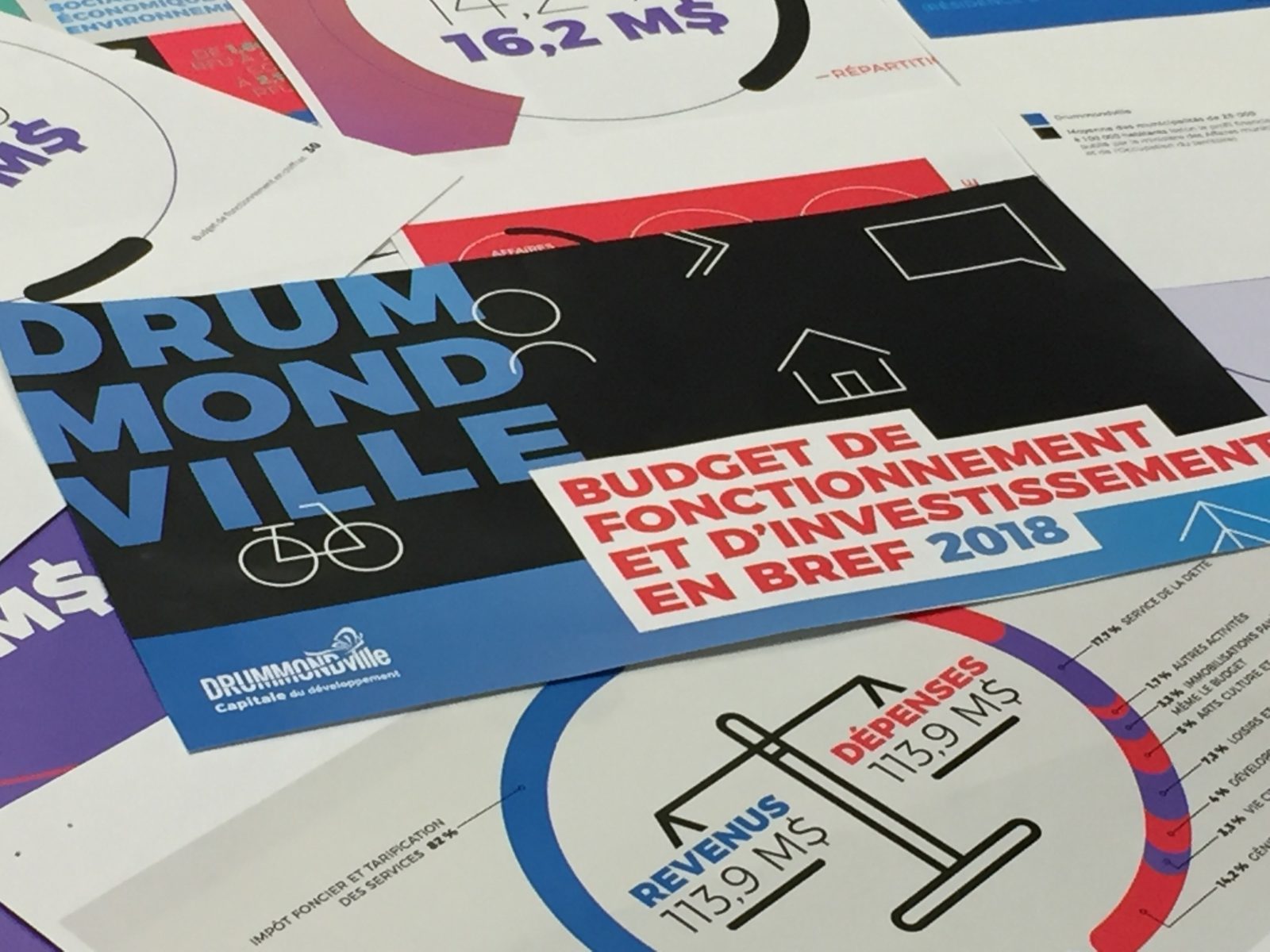 Budget 2018 de Drummondville :113,9 millions $, en hausse de 0,8 %
