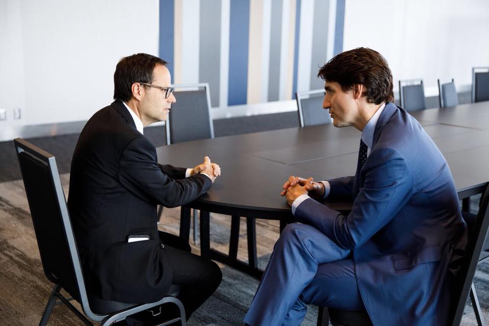 Justin Trudeau et Alexandre Cusson : une rencontre privée de 30 minutes