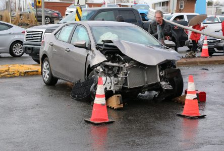 Violente collision sur St-Joseph