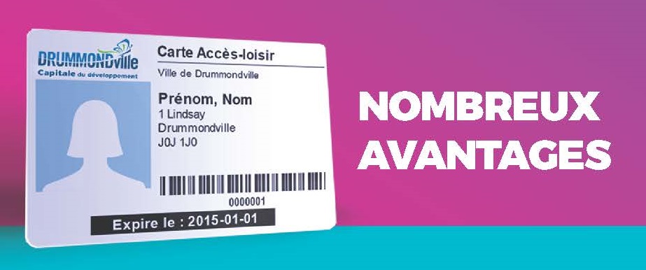 La carte Accès-loisir sera disponible gratuitement