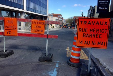 La rue Heriot est fermée aujourd’hui et demain