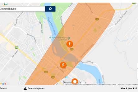 Plus de 3000 clients privés d’électricité à Drummondville