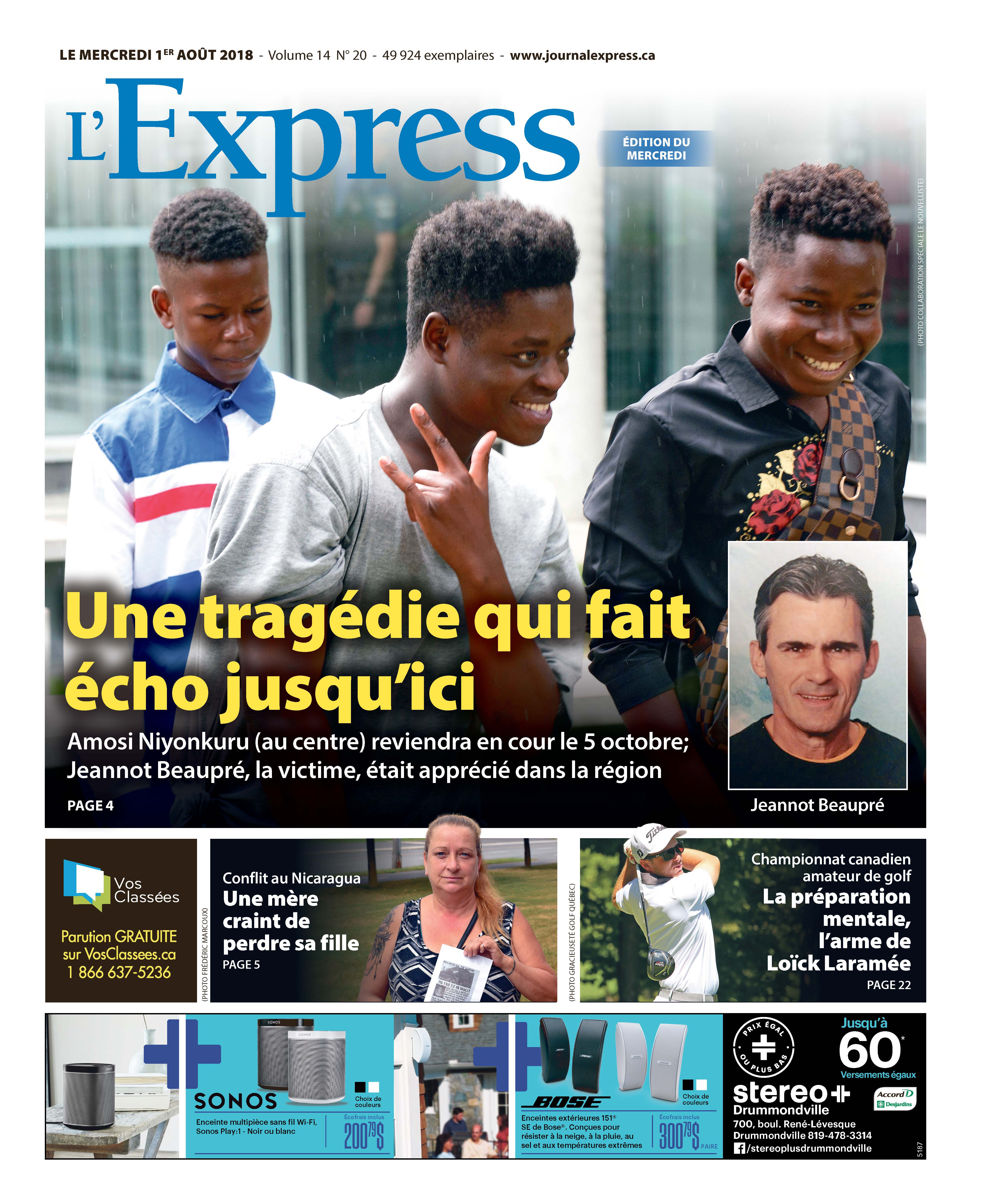 Mercredi 1er août 2018 - L'Express