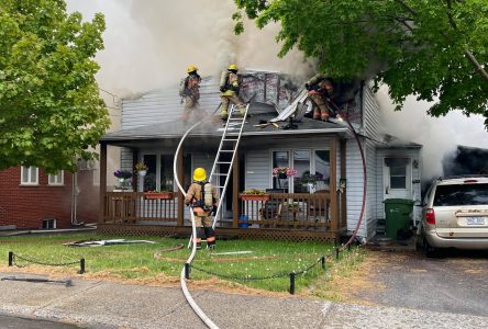 Une résidence incendiée à Saint-Charles