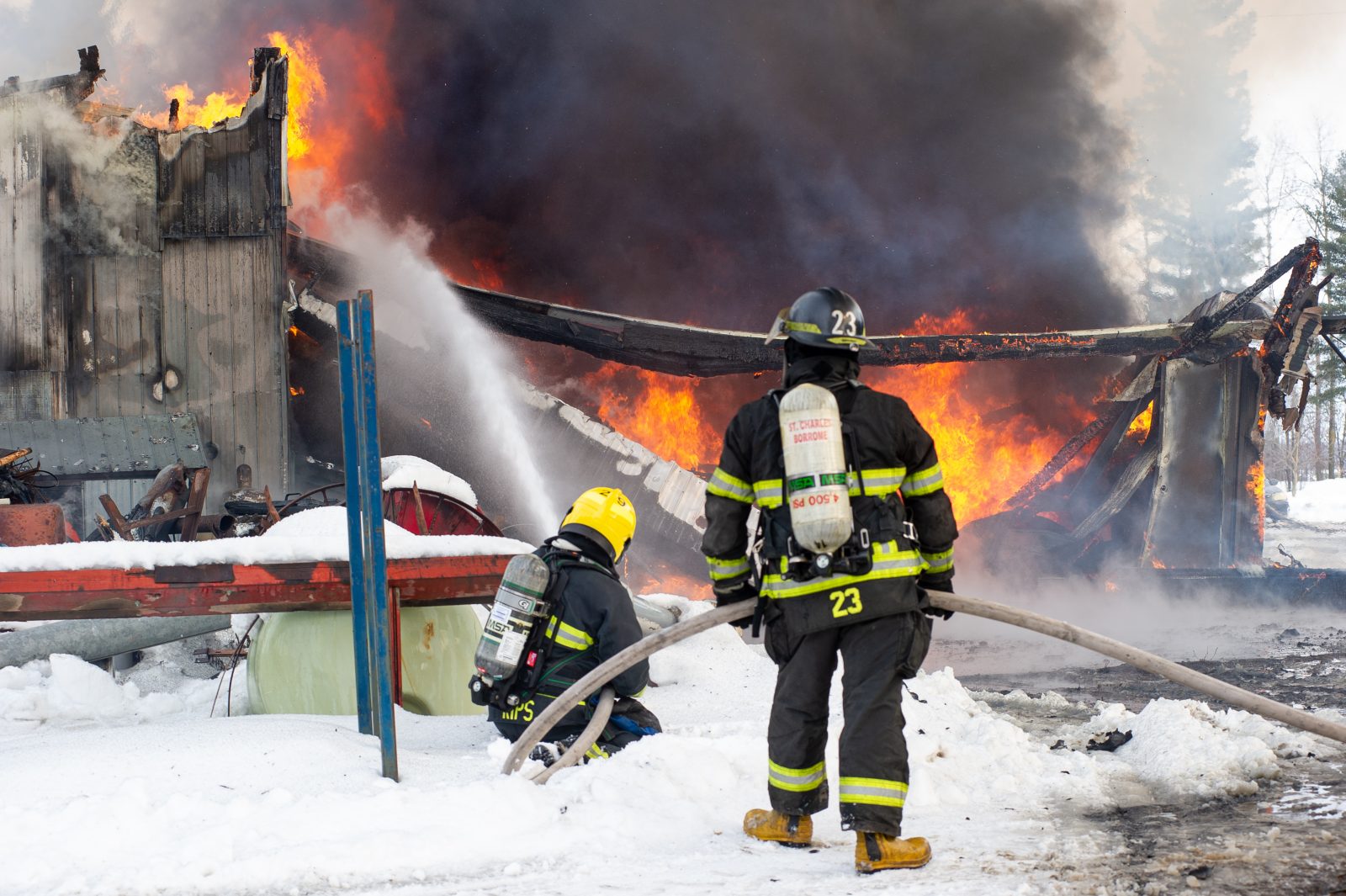 Incendie majeur à Saint-Bonaventure (photos et vidéo)