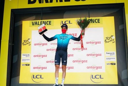 Hugo Houle se mérite le prix de la combativité au Tour de France
