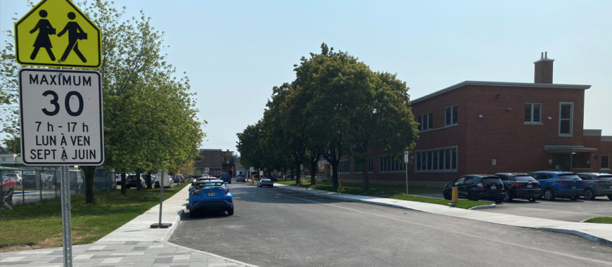 La rue Saint-Albert terminée