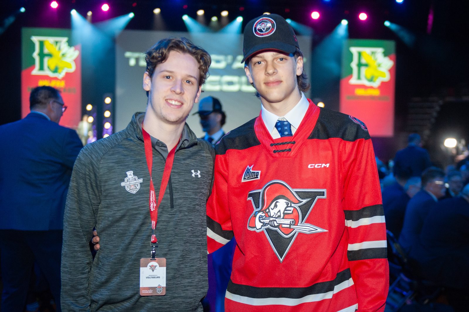 Louis-Félix Bourque est le premier choix des Voltigeurs (photos)