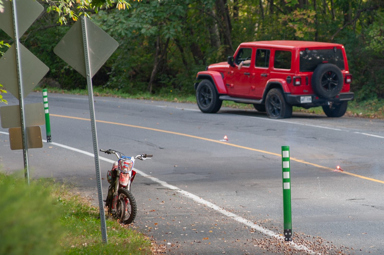 Un blessé grave sur le chemin Hemming