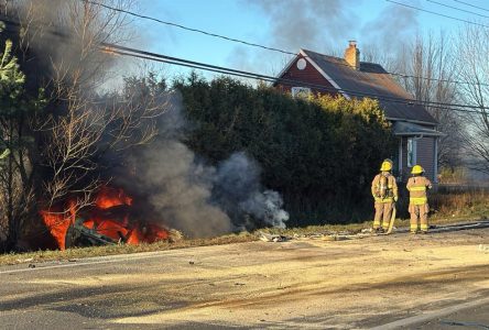 Une collision frontale fait un mort à Saint-Edmond (mise à jour)