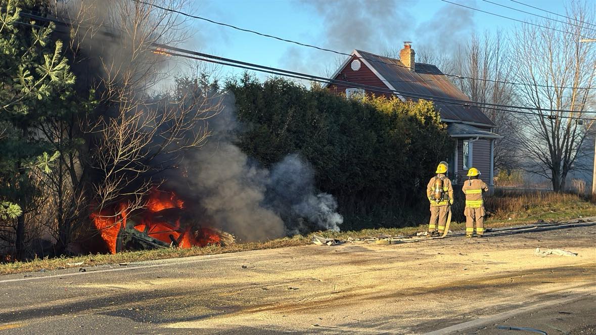 Une collision frontale fait un mort à Saint-Edmond (mise à jour)